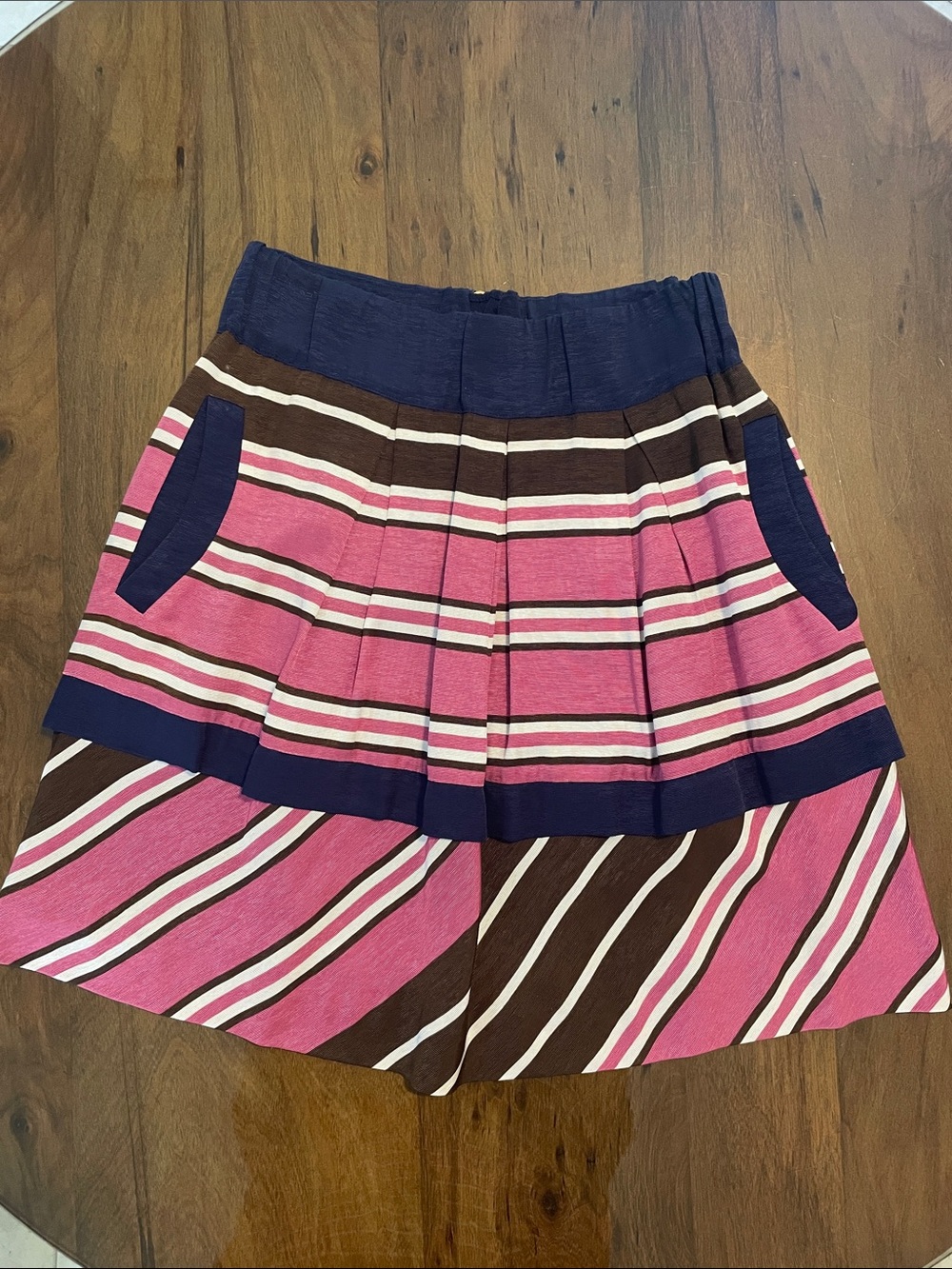 Anthropologie Maeve Skirt Ellery Striped
